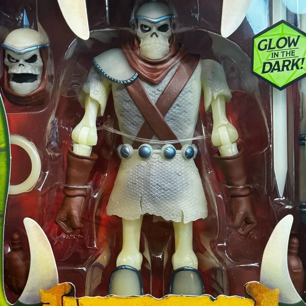 Dungeons & Dragons Ultimates Dekkiion Skeleton Warrior Glow Figure Super 7 NEW
